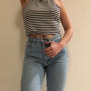 Light blue mom jeans